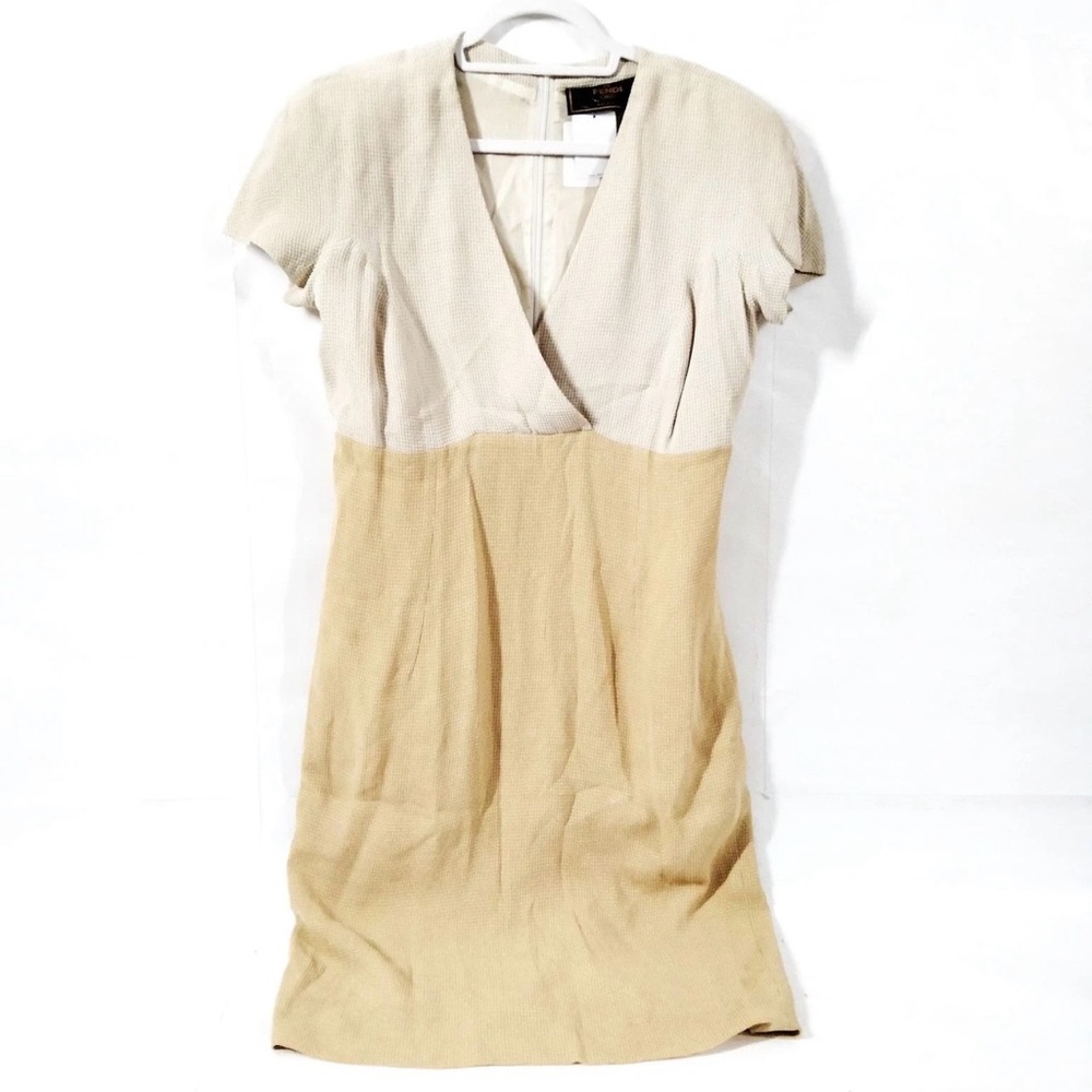 Fendi Beige and Tan Knit Dress IT 48